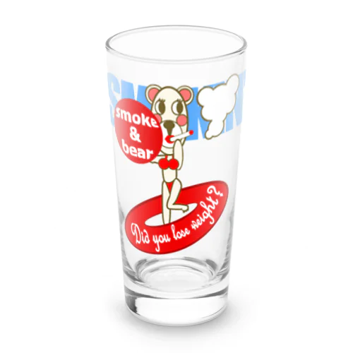 セクシーモクモックマinビーチ 白 Long Sized Water Glass