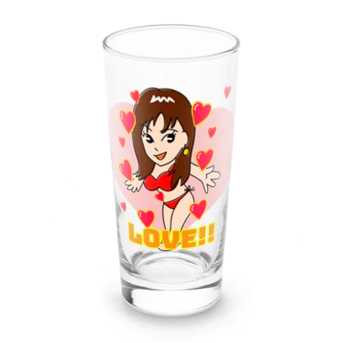 ラジオディレクターりかちゃん Long Sized Water Glass