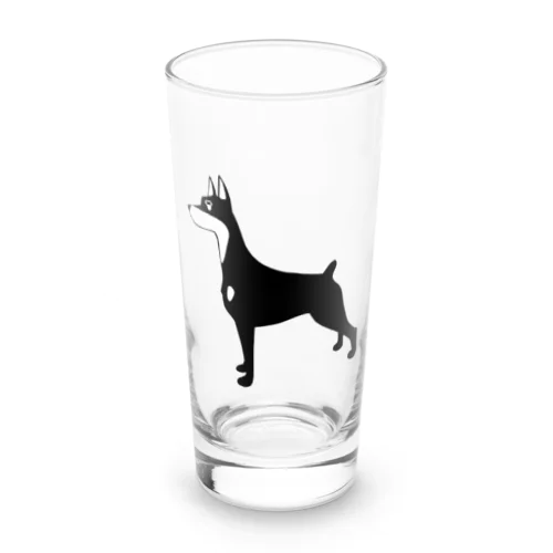 ドーベルマン（黒） Long Sized Water Glass