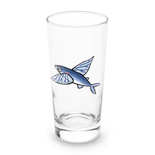 トビウオ気持ちよく飛んでます Long Sized Water Glass