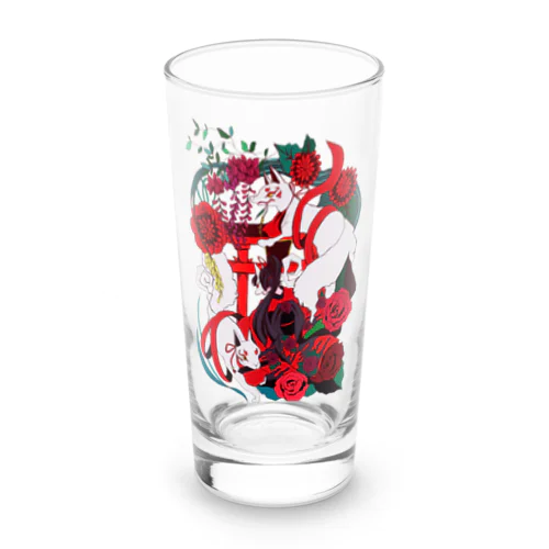 鳥居と狐姫 Long Sized Water Glass