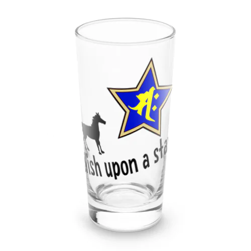 【開運祈願】星に願いを！ Wish upon a star! 午年生まれ守護梵字サク Long Sized Water Glass