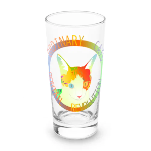 Ordinary Cats01h.t.(夏) Long Sized Water Glass