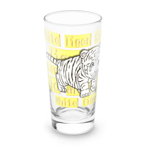 White tiger Kid  Long Sized Water Glass