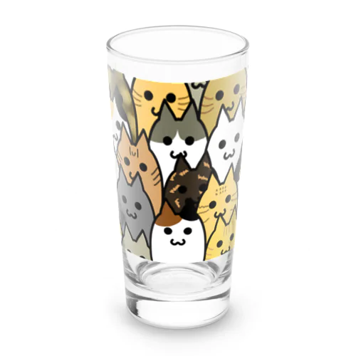 猫いっぱい Long Sized Water Glass