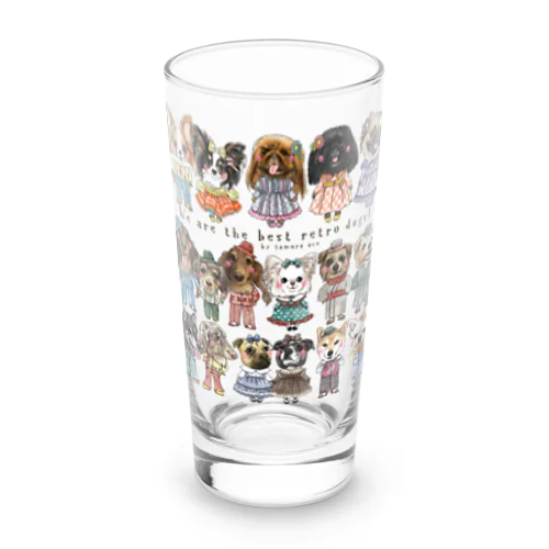 レトロ犬 Long Sized Water Glass