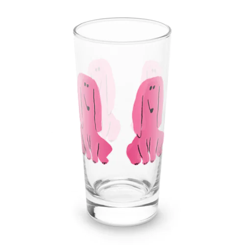 ピンクのわんわん Long Sized Water Glass