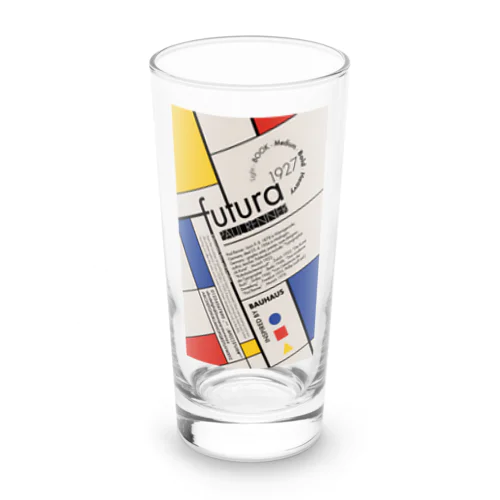 Futura Typography Design  Long Sized Water Glass