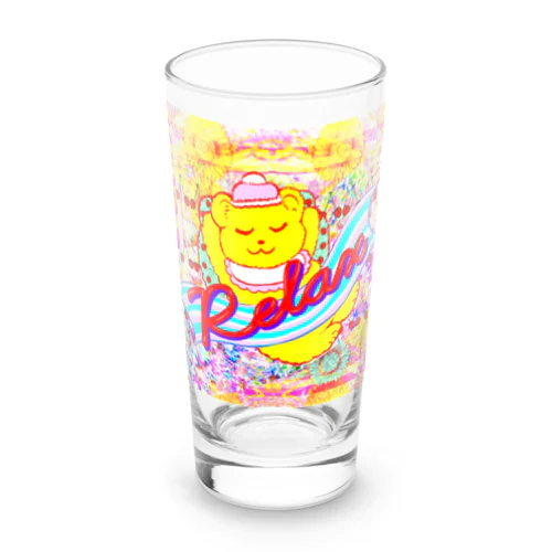 🍒リラックスお昼寝ベアー🍒 Long Sized Water Glass