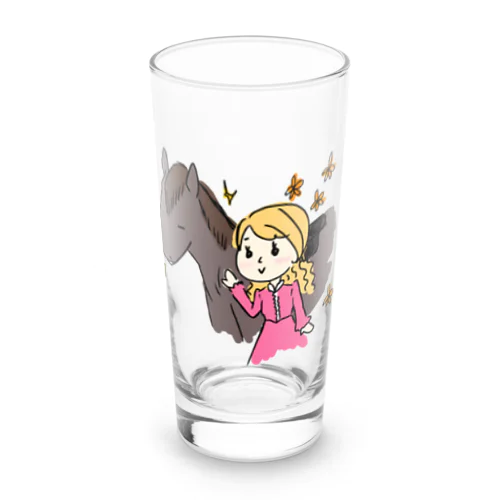 趣味は乗馬ですの Long Sized Water Glass