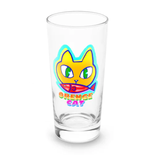 🍊🐈 オレンジキャット🍊🐈　ライト Long Sized Water Glass