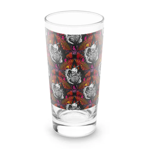 Fallen Angel of SKULL SEAMLESS PATTERN Long Sized Water Glass