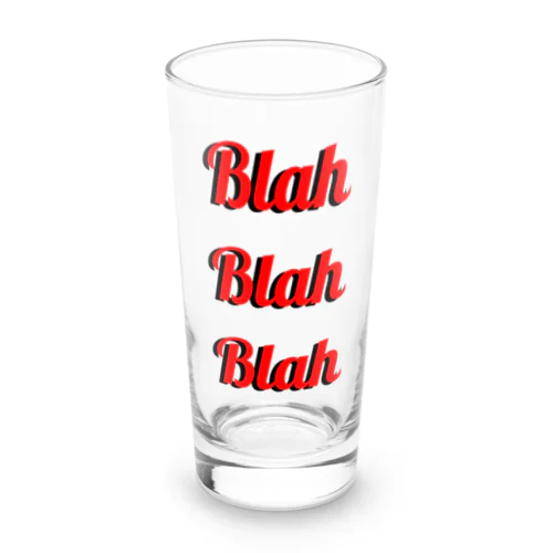 Blah Blah Blah Long Sized Water Glass