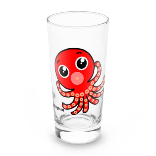 ラブリーたこ(Octopus) Long Sized Water Glass