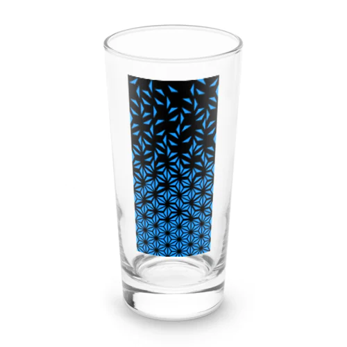 麻の葉_Blue ロンググラス