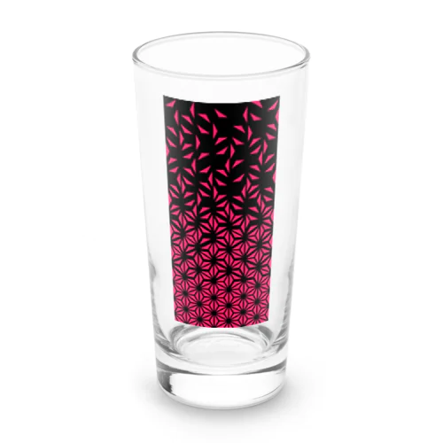 麻の葉_Pink Long Sized Water Glass