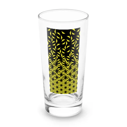 麻の葉_Yellow Long Sized Water Glass