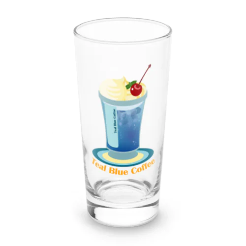 Teal Blue Hawaii Long Sized Water Glass
