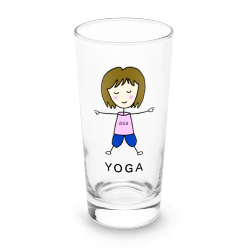 ヨガールasaちゃん(カラー) Long Sized Water Glass