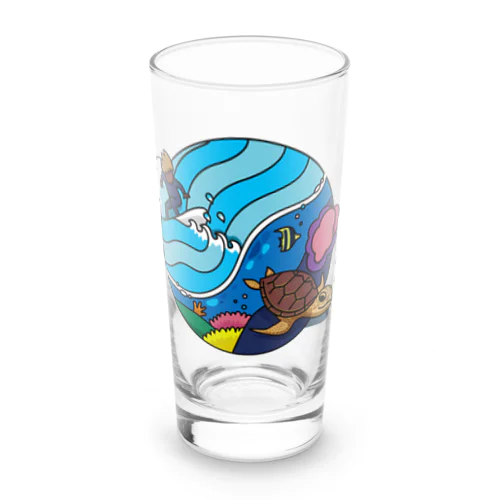 サーフandタートル！ Long Sized Water Glass