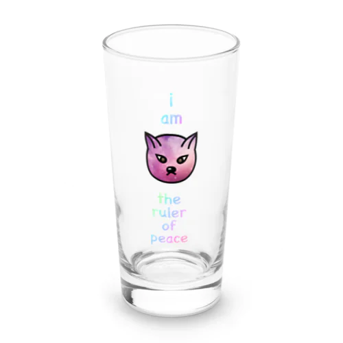 i am the ruler of peace Long Sized Water Glass