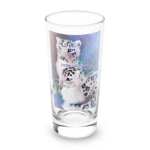 ユキヒョウもっふもふ02 Long Sized Water Glass