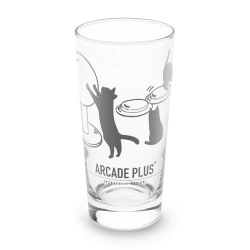 コンパネ猫（ARCADE_PLUS） Long Sized Water Glass