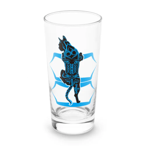 Fu-ki / Blue Cat Long Sized Water Glass