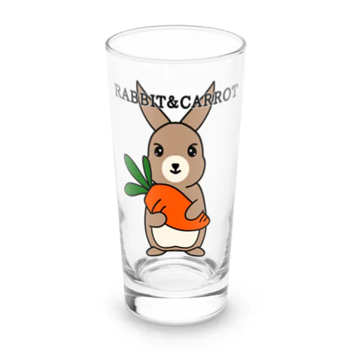 RABBIT＆CAROTTE(STAND UP) Long Sized Water Glass