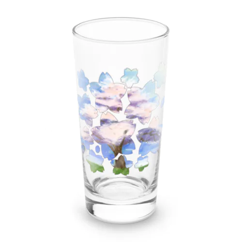 桜満開 Long Sized Water Glass