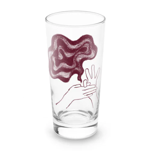 モヤるマジック（茶） Long Sized Water Glass