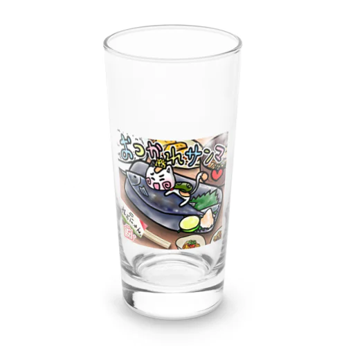 【おつかれサンマ定食☆れぉにゃん】 Long Sized Water Glass