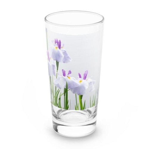 癒しの風景（花菖蒲） Long Sized Water Glass