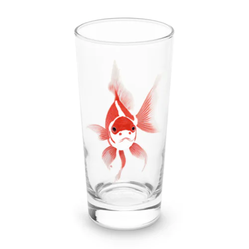 金魚（ゆるモア水墨画風） Long Sized Water Glass