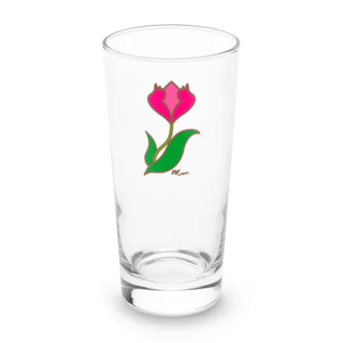 「誕生月花びわこ」3月チューリップロンググラス Long Sized Water Glass