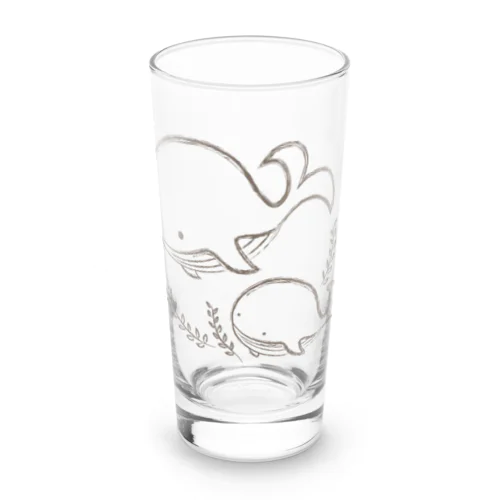 クジラの親子 Long Sized Water Glass