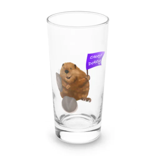 OkeyDokey-Beaver（旗ビーバー） Long Sized Water Glass