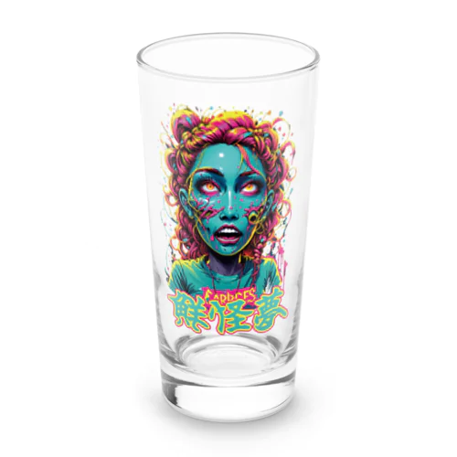 Neon Nightmare: A Colorful Horror Experience Long Sized Water Glass