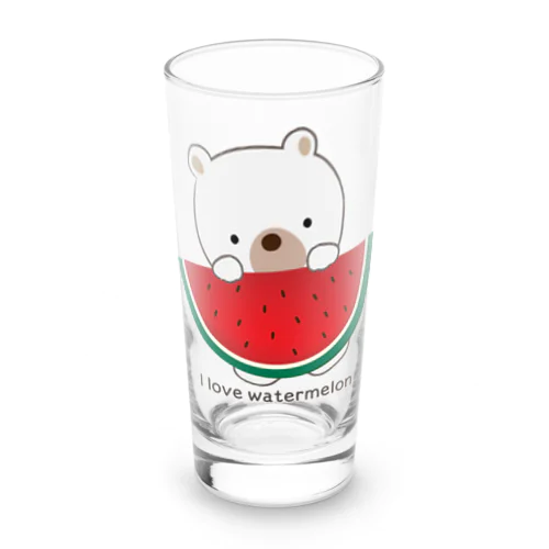 I love watermelon Long Sized Water Glass