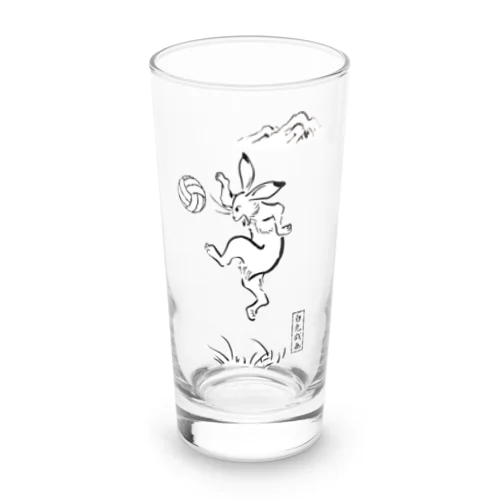 バレーボール ( 白兎戯画 ) Long Sized Water Glass