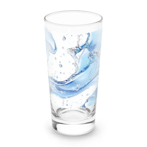 liquid Mercury★blue Long Sized Water Glass