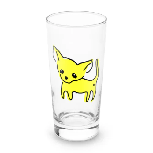 ゆるチワワ（イエロー） Long Sized Water Glass