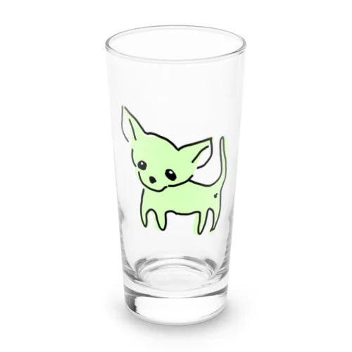 ゆるチワワ（グリーン） Long Sized Water Glass