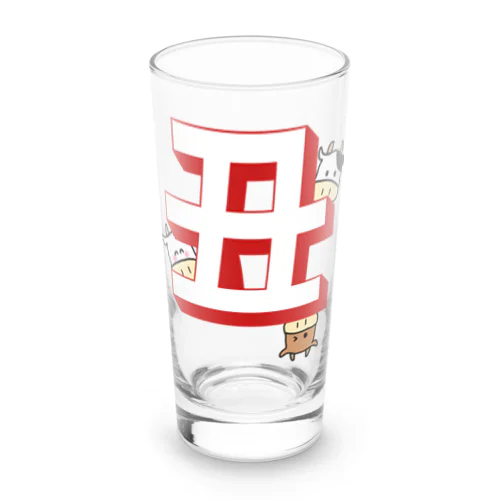 うしが丑でかくれんぼ Long Sized Water Glass