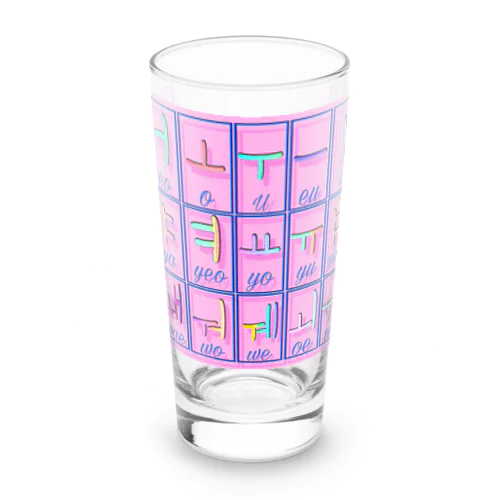 ハングル母音とローマ字の対応表 Long Sized Water Glass