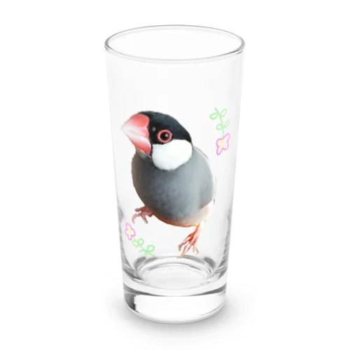 FLOWER文鳥さん Long Sized Water Glass