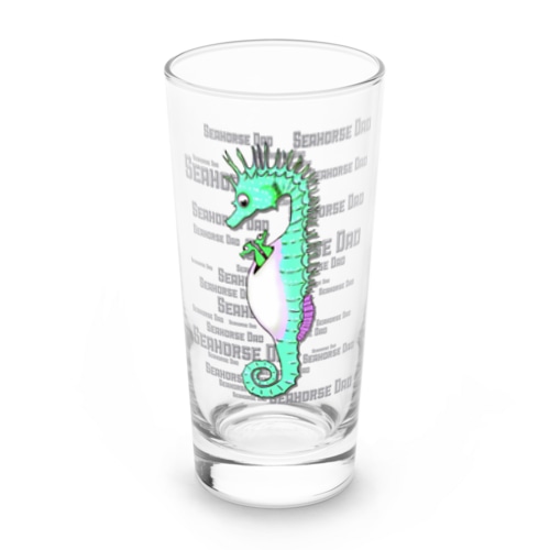 Seahorse Dad グリーン Long Sized Water Glass