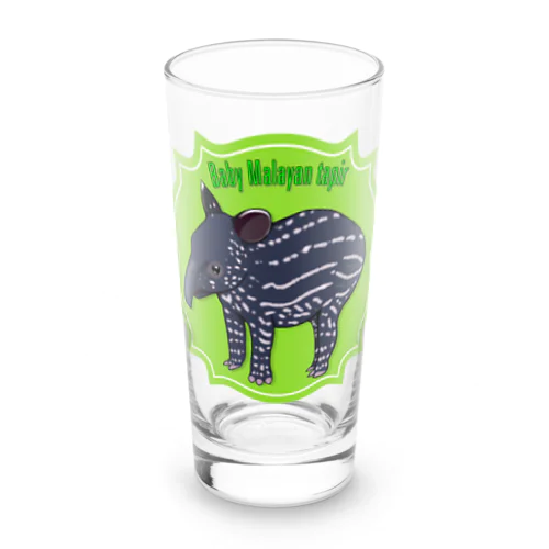 Baby Malayan tapir(マレーバクの子供) Long Sized Water Glass