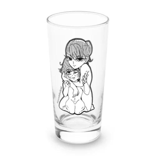 マナ＆人見（デフォルメ） Long Sized Water Glass