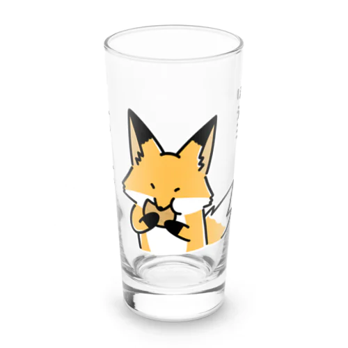 かぶりつく、キツネ Long Sized Water Glass